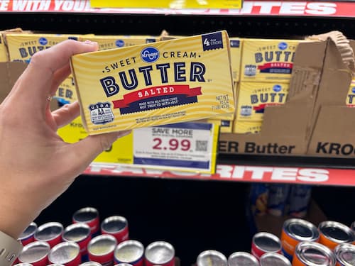 Kroger butter for $2.99