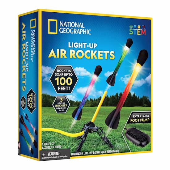 National Geographic Light Up Air Rockets Activity Set