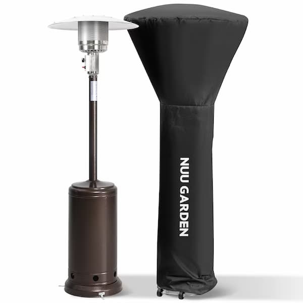 Nuu Garden 46000-BTU Brown Stainless Steel Floorstanding Liquid Propane Patio Heater