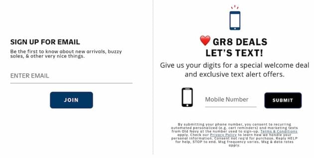 Old Navy rewards