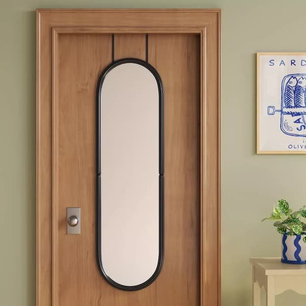 Pill Shaped Over The Door Mirror