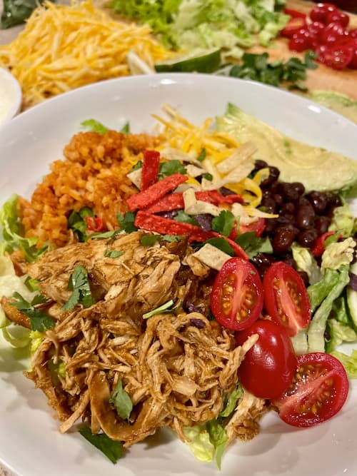 easy summer dinner recipe: Mexican shredded chicken
