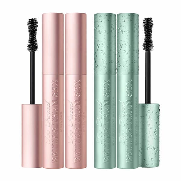 Too Faced Mascara Original and Waterproof 4-Piece Set