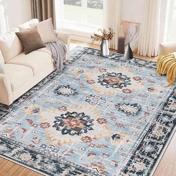 Machine Washable Vintage Area Rugs 6x9
