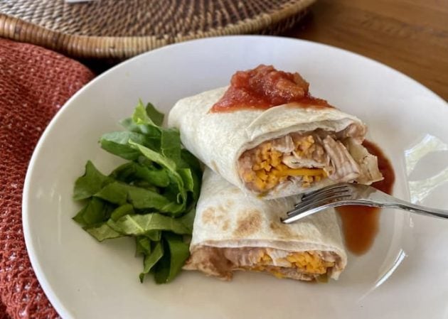 easy summer dinner recipeschicken burritos