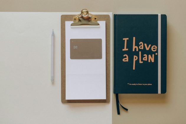 planner and clip board